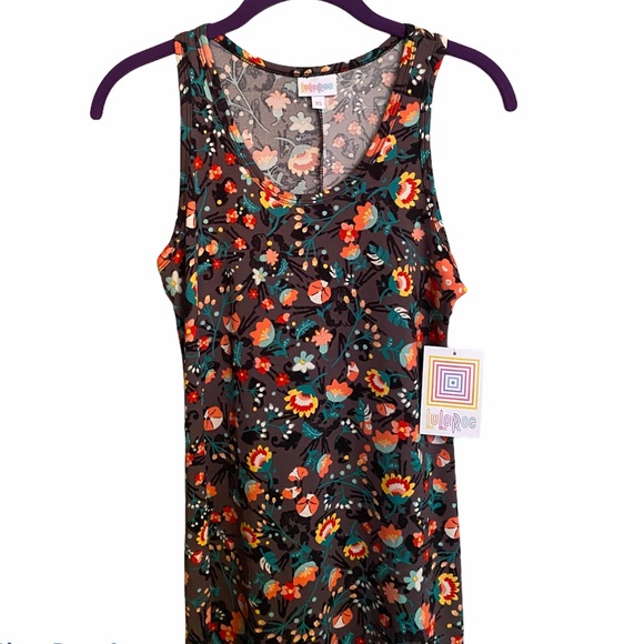 LuLaRoe Dani Maxi Dress Sleeveless Floral NWT - Picture 4 of 16